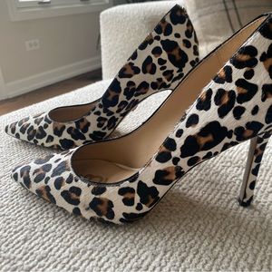 Sam Edelman Hazel leopard print calf hair pump, size 7